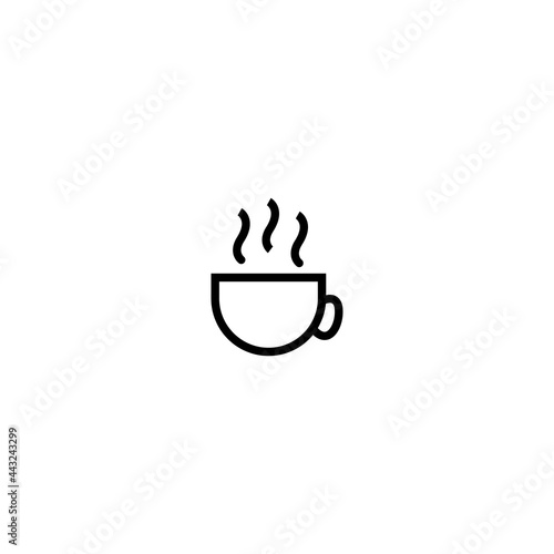 Mug And Glass Icon Vector Illustration.Coffee and Tea cup icon
