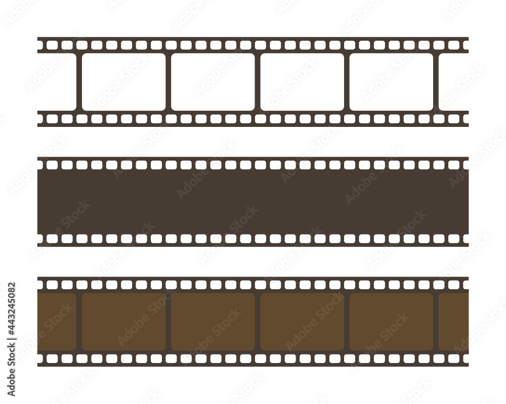 Classical 35 mm camera film strip template