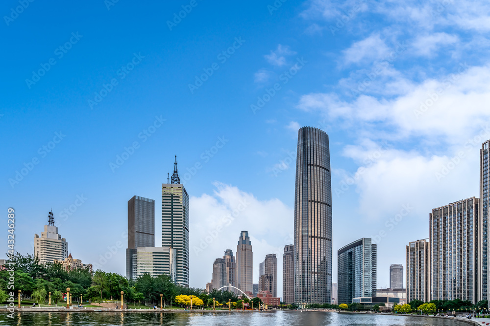 Fototapeta premium China's Tianjin City Architecture Landscape