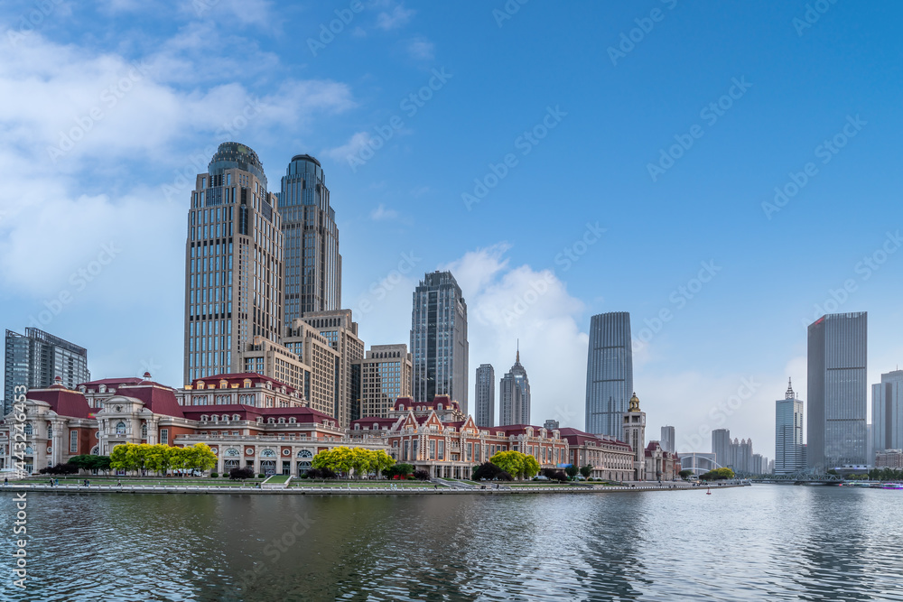Obraz premium China's Tianjin City Architecture Landscape