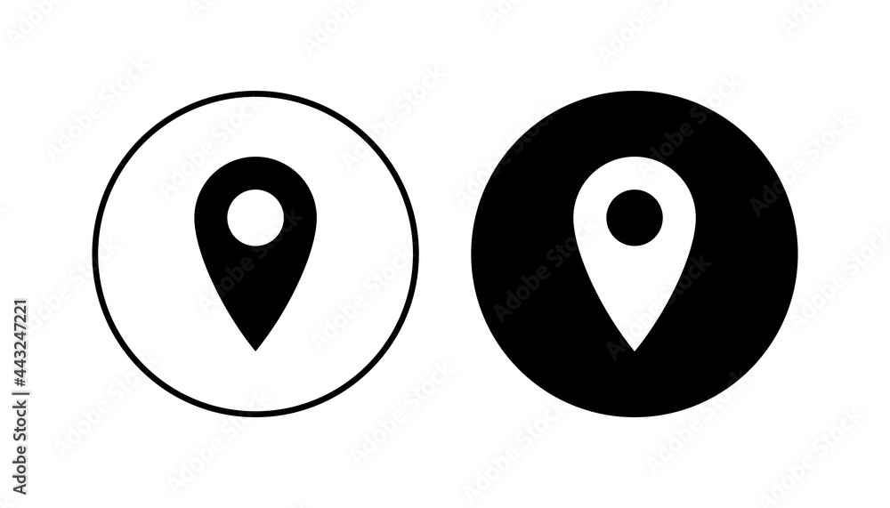 Pin icon set. Location icon vector. destination icon. map pin Pin icon set. Location icon vector. destination icon. map pin