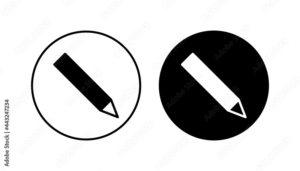 Pencil icon set. pen symbol. edit icon vector Pencil icon set. pen symbol. edit icon vector