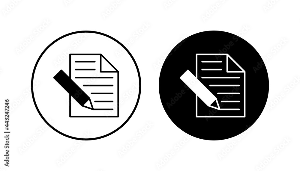 Note icon set. notepad icon vector Note icon set. notepad icon vector