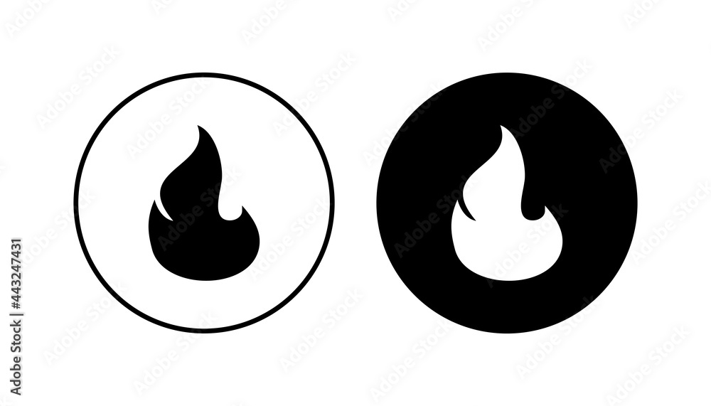 Fire icon set. fire vector icon Fire icon set. fire vector icon