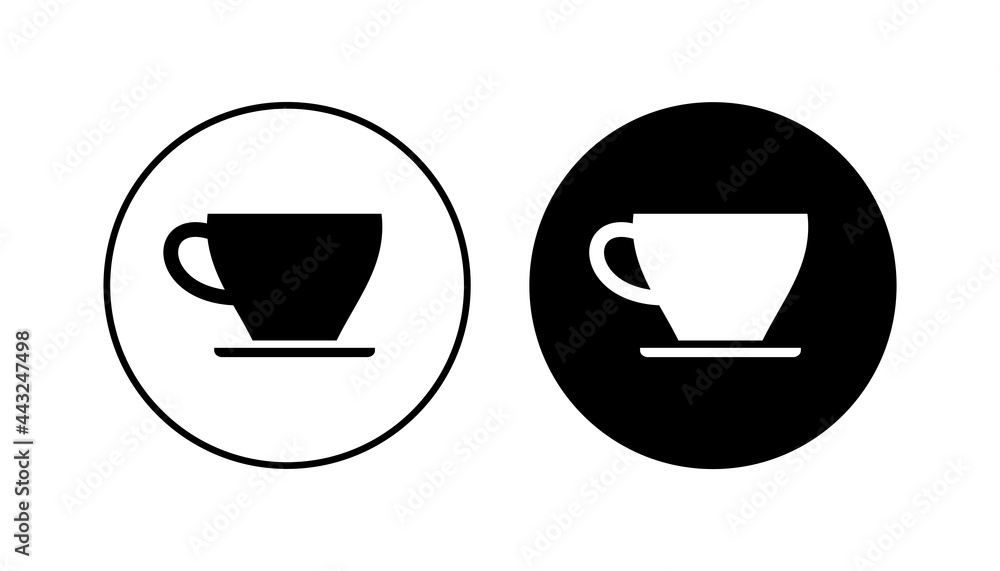 Coffee cup icon set. cup a coffee icon vector. Coffee cup icon set. cup a coffee icon vector.