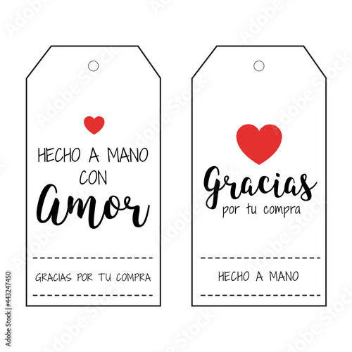 etiqueta gracias por tu compra producto hecho a mano	