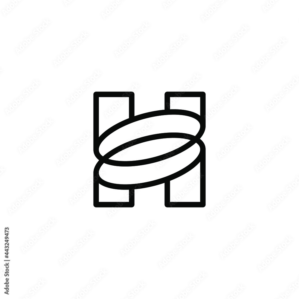 h initial logo design vector template h initial logo design vector template
