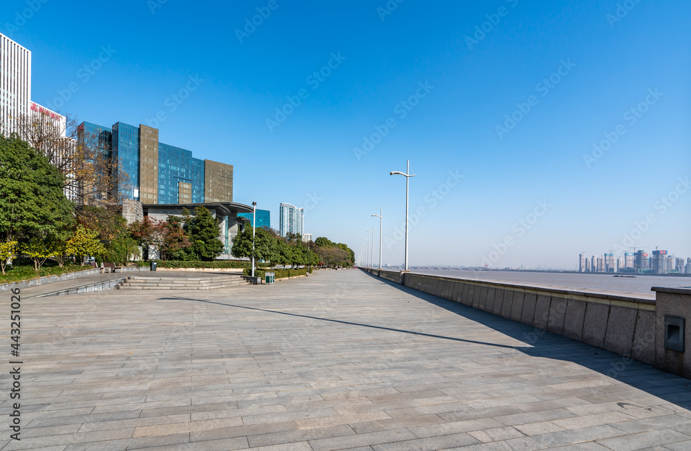 Modern architectural landscape of Hangzhou Qianjiang New Town CBD