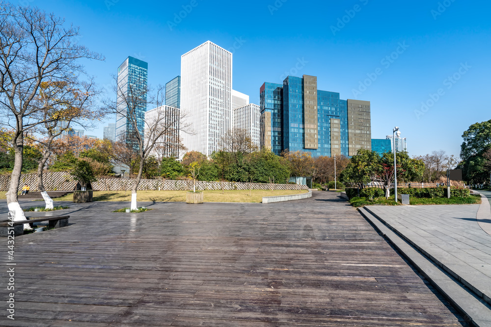 Modern architectural landscape of Hangzhou Qianjiang New Town CBD Modern architectural landscape of Hangzhou Qianjiang New Town CBD