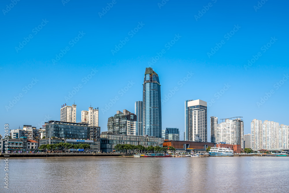 Fototapeta premium Ningbo modern city architectural scenery