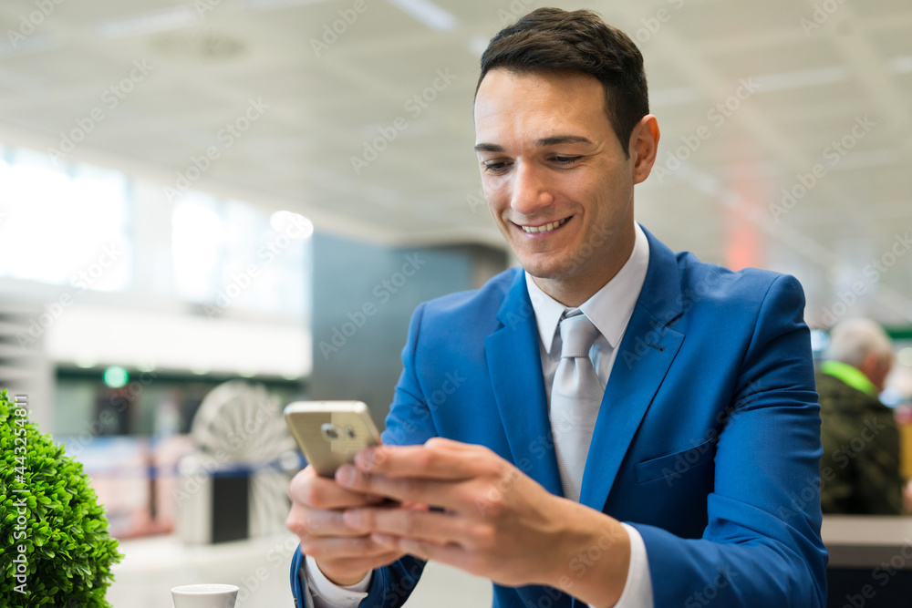 Businessman using his mobile phone Businessman using his mobile phone