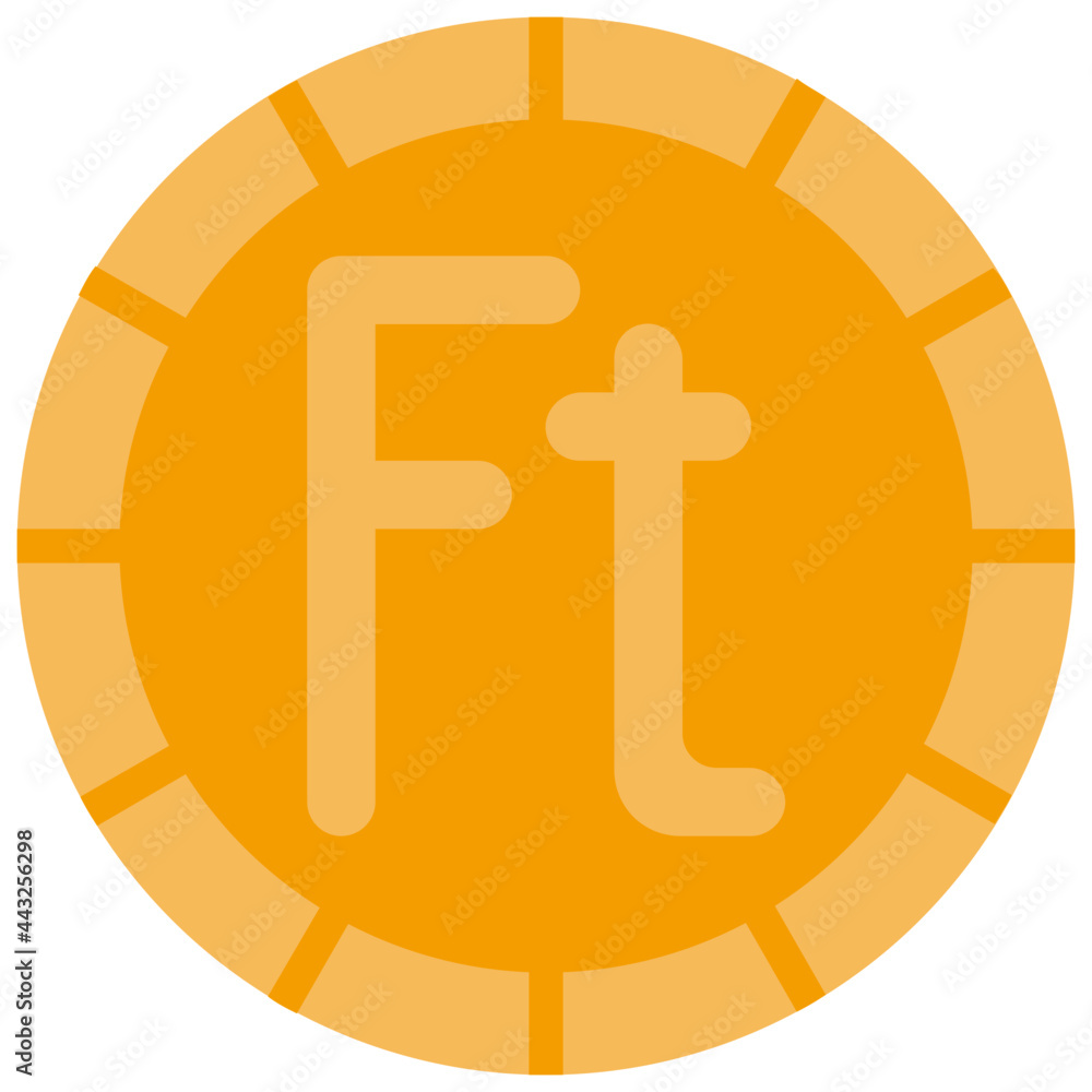 Obraz premium forint flat icon