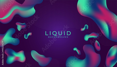 Abstract Colorful Fluid Shapes Wallpaper Background can be use for any purpose