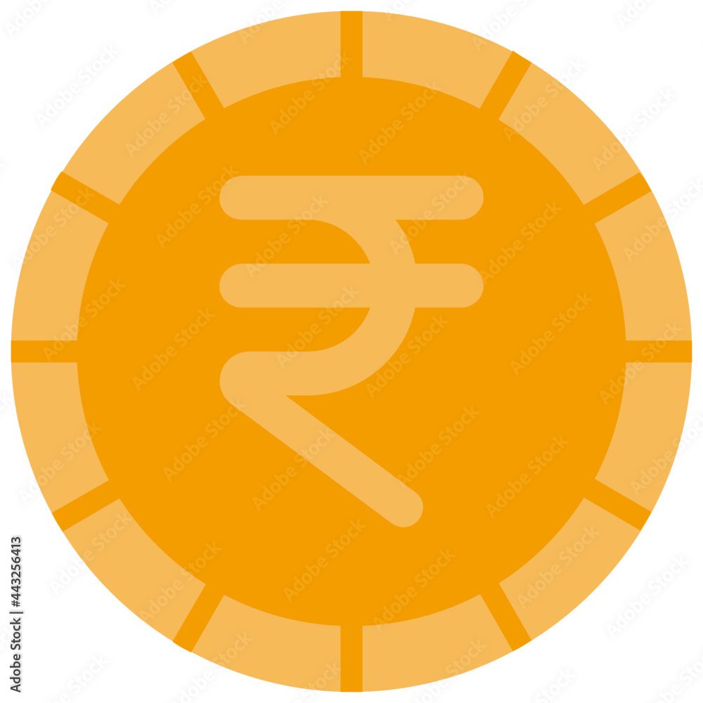 Obraz premium rupee flat icon