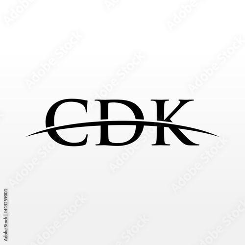 CDK initial overlapping movement swoosh horizon, logo design inspiration company business photo