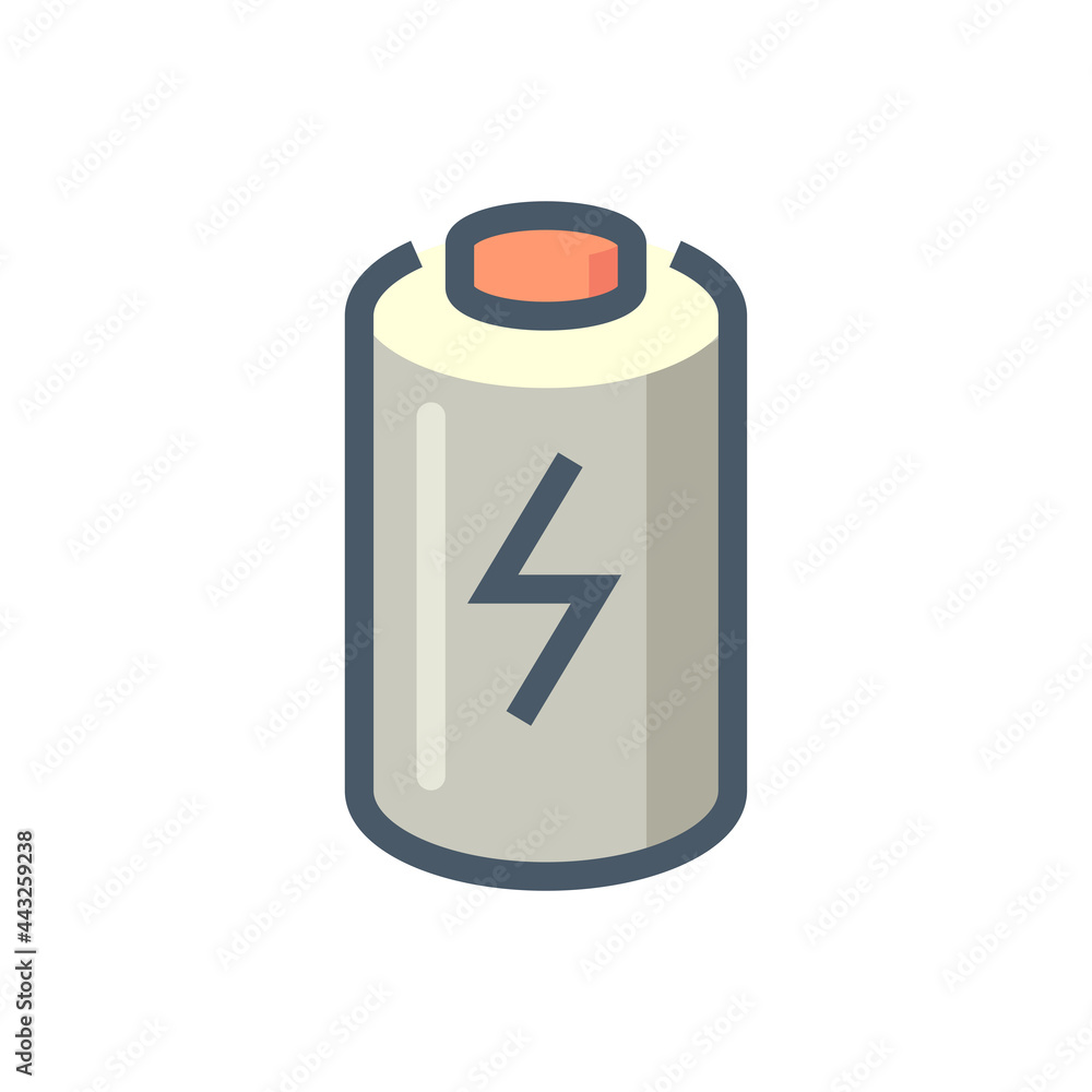 Cell of rechargeable battery vector icon. That lithium-ion component for production in pack, module of battery for charge, recharge, storage and power to motor of electric, hybrid vehicle. 48x48 pixel Cell of rechargeable battery vector icon. That lithium-ion component for production in pack, module of battery for charge, recharge, storage and power to motor of electric, hybrid vehicle. 48x48 pixel