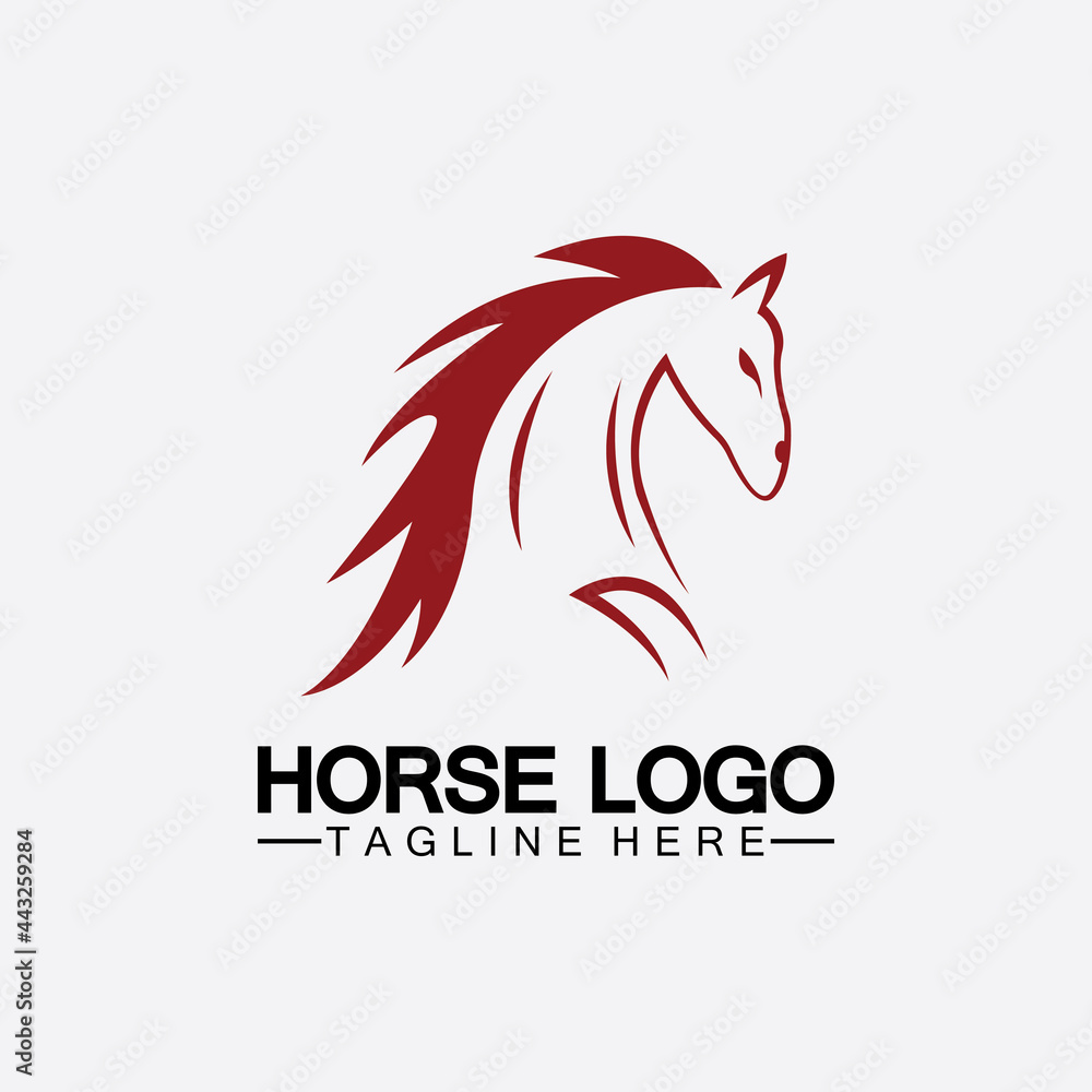 Horse Logo Template Vector illustration design