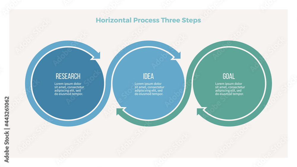 Business process. Timeline infographics with 3 steps, options, sections. Vector template. Business process. Timeline infographics with 3 steps, options, sections. Vector template.