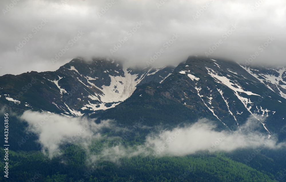 Scenic view over Rodnei mountains in Romania, Europe