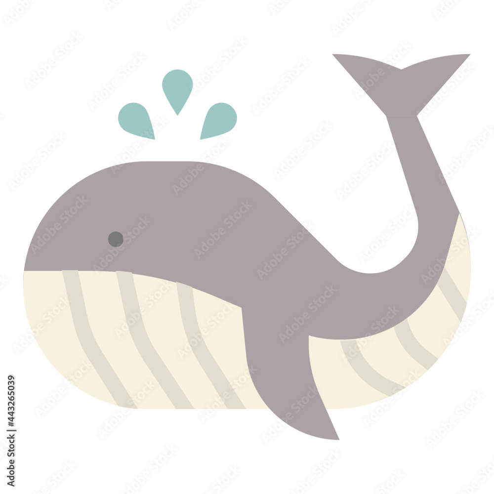 Obraz premium whale flat icon