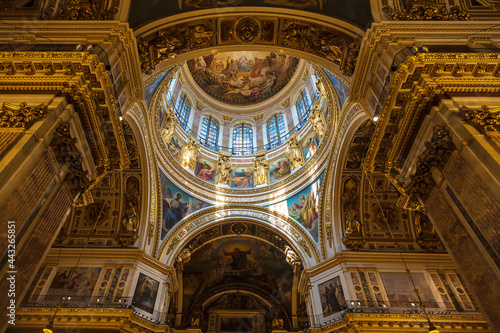 The interior of St. Isaac s Cathedral in St. Petersburg. Russia