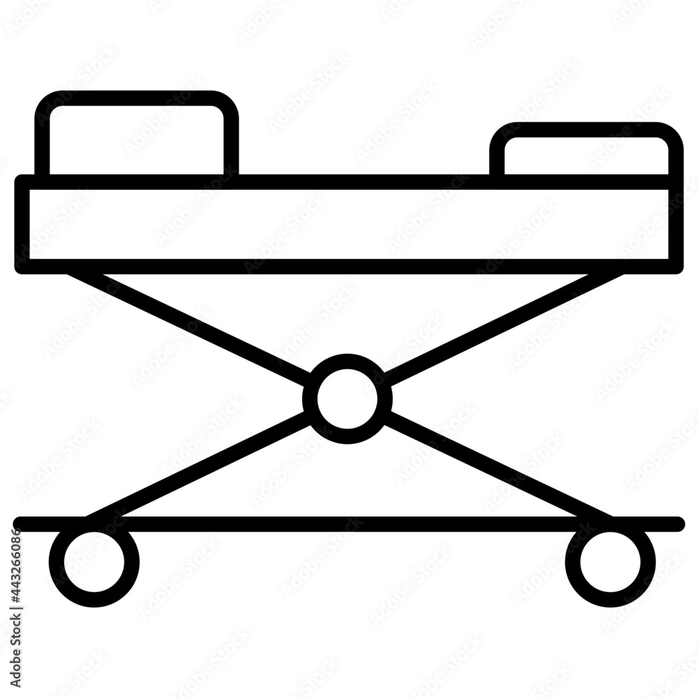 Trendy vector design of stretcher Trendy vector design of stretcher
