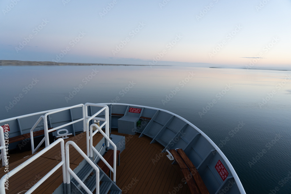 Fototapeta premium Ship's bow in Baja California Sur of Mexico