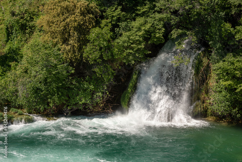 Beautiful waterfalls in Krka National Park, Dalmatia, Croatia. 