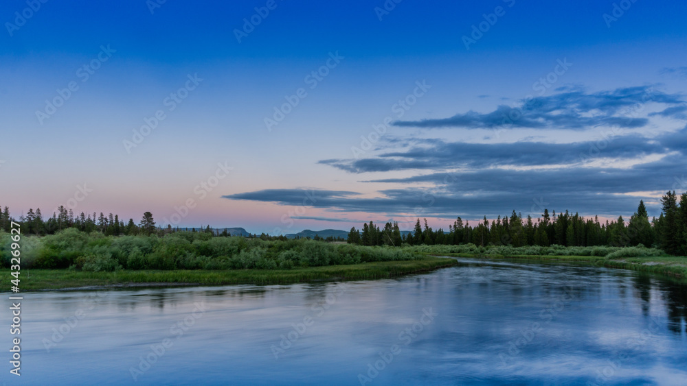 Tranquil River Sunset