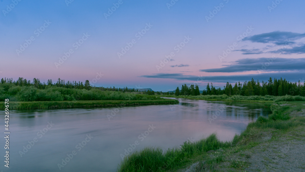 Tranquil River Sunset