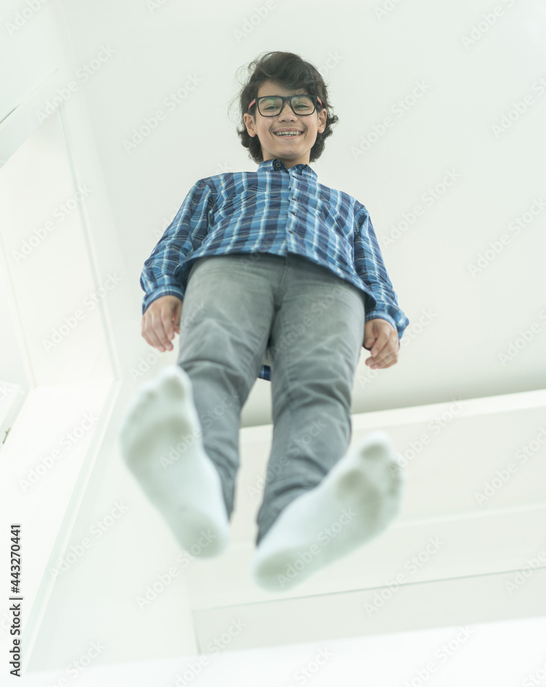 Fotografie Boy smiling looking into camera