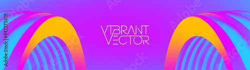 Geometric colorful background futuristic digital purple concept. Abstract gradient digital vector.