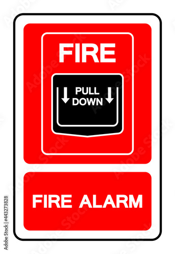 Fire Alarm Symbol Sign, Vector Illustration, Isolate On White Background Label. EPS10