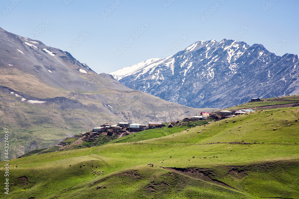 Lezgi village Kurush in Dagestan - the highest mountain settlement in Europe