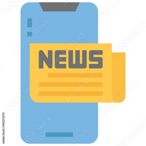 news flat icon