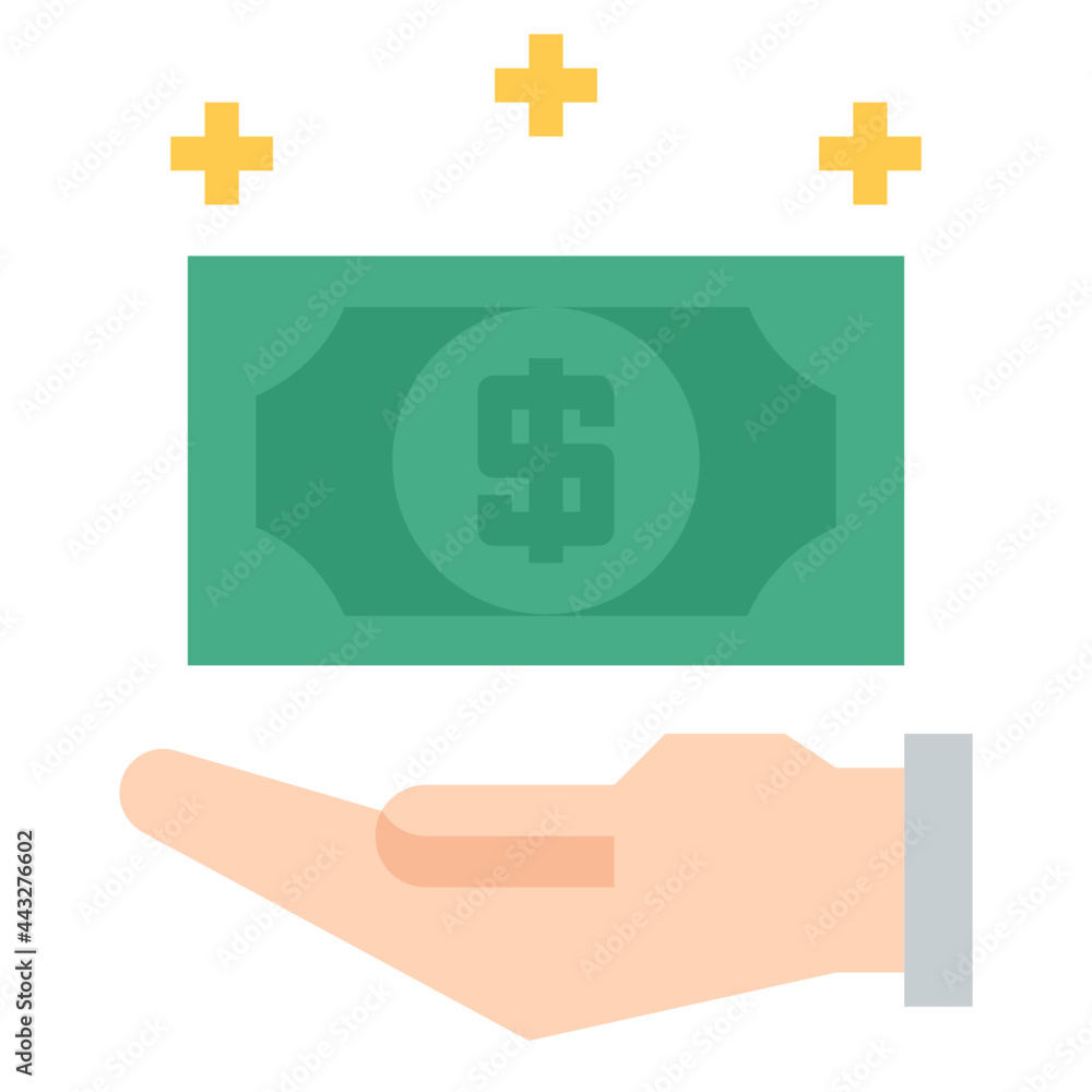 Obraz premium hand flat icon