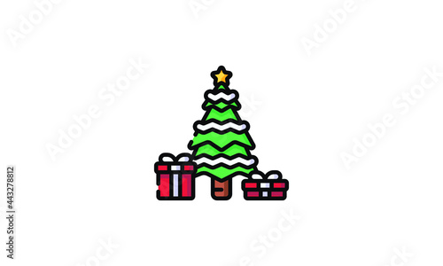 christmas tree silhouette