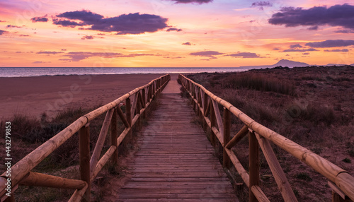 Pasarela en la playa, Xeraco, Valencia, Spain © Antonio
