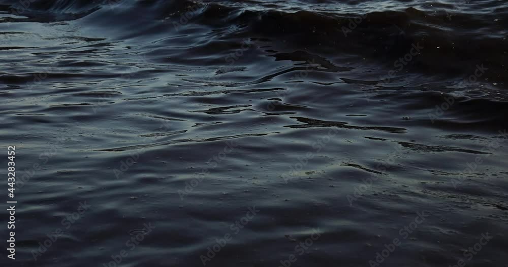 Oil pollution near the sea coast.Ecology. Environmental pollution. Dirty sea, an environmental problem of environmental pollution. Swimming is prohibited Oil pollution near the sea coast.Ecology. Environmental pollution. Dirty sea, an environmental problem of environmental pollution. Swimming is prohibited