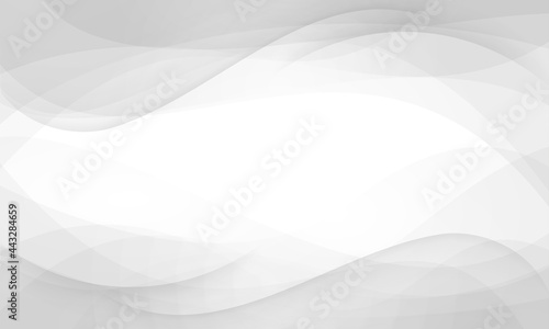 Abstract white and grey color background. Waves pattern and space for text.