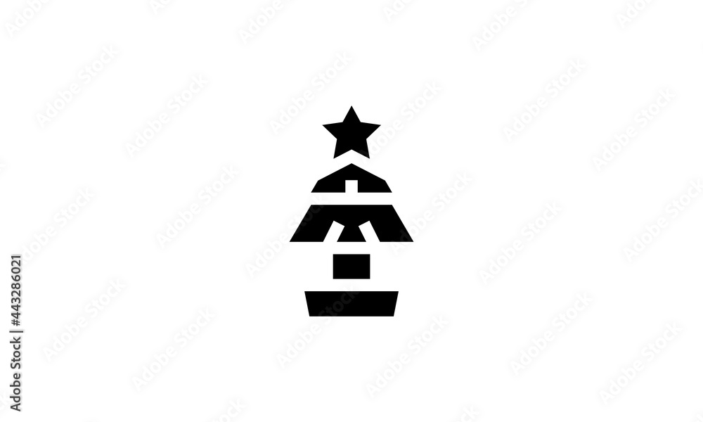 Christmas Tree Vector Silhouette Christmas Tree Vector Silhouette