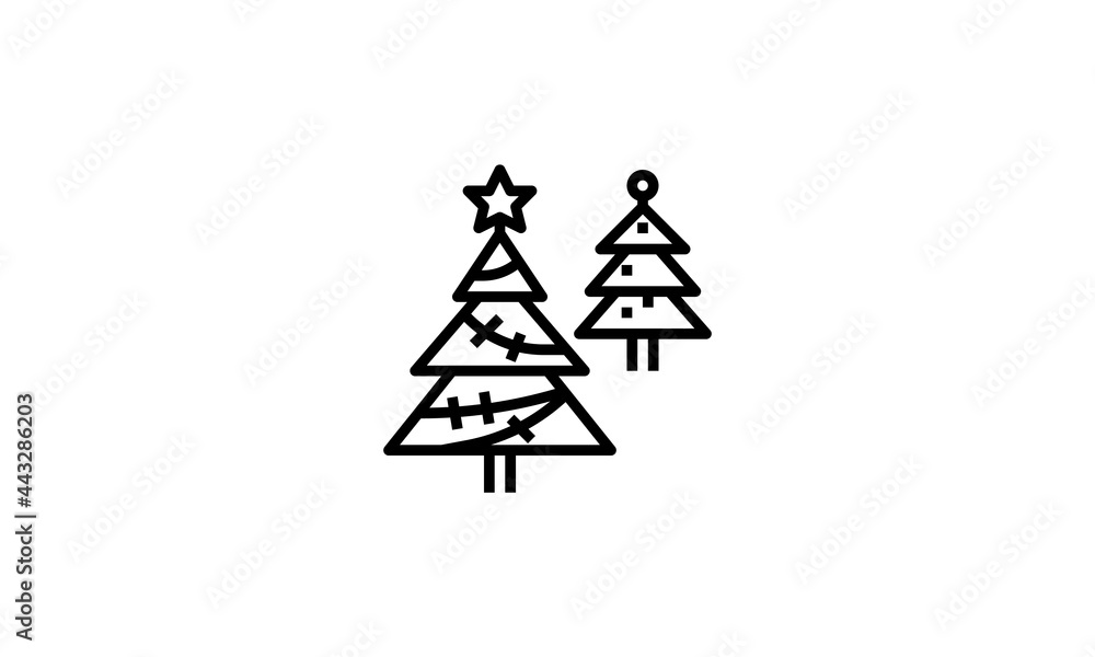 Christmas Tree Vector Silhouette Christmas Tree Vector Silhouette