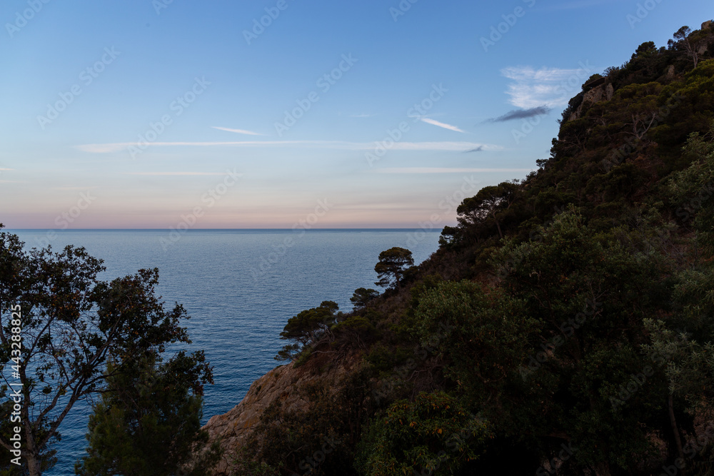 Mediterranean coast seen from the cliffs Mediterranean coast seen from the cliffs