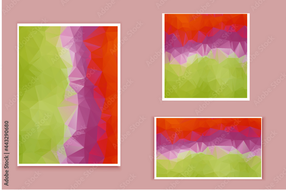 Naklejka premium abstract textured polygonal background vector. Blurry triangle design. The pattern can be used for the background.