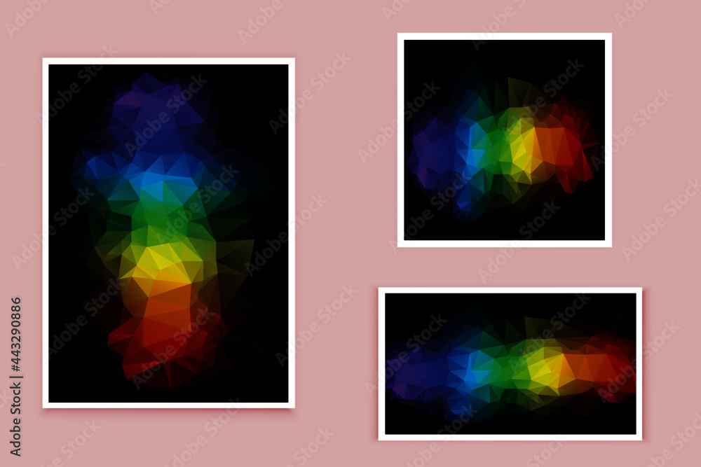 Fototapeta premium abstract textured polygonal background vector. Blurry triangle design. The pattern can be used for the background.