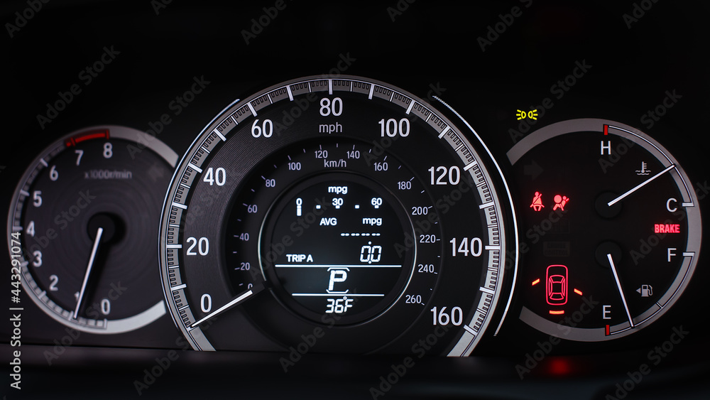 speedometer on black speedometer on black