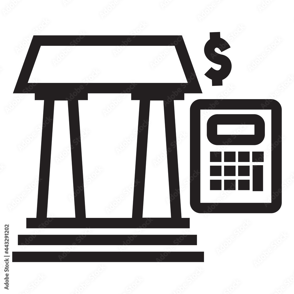 Banking and business icon.Vector illustration Banking and business icon.Vector illustration