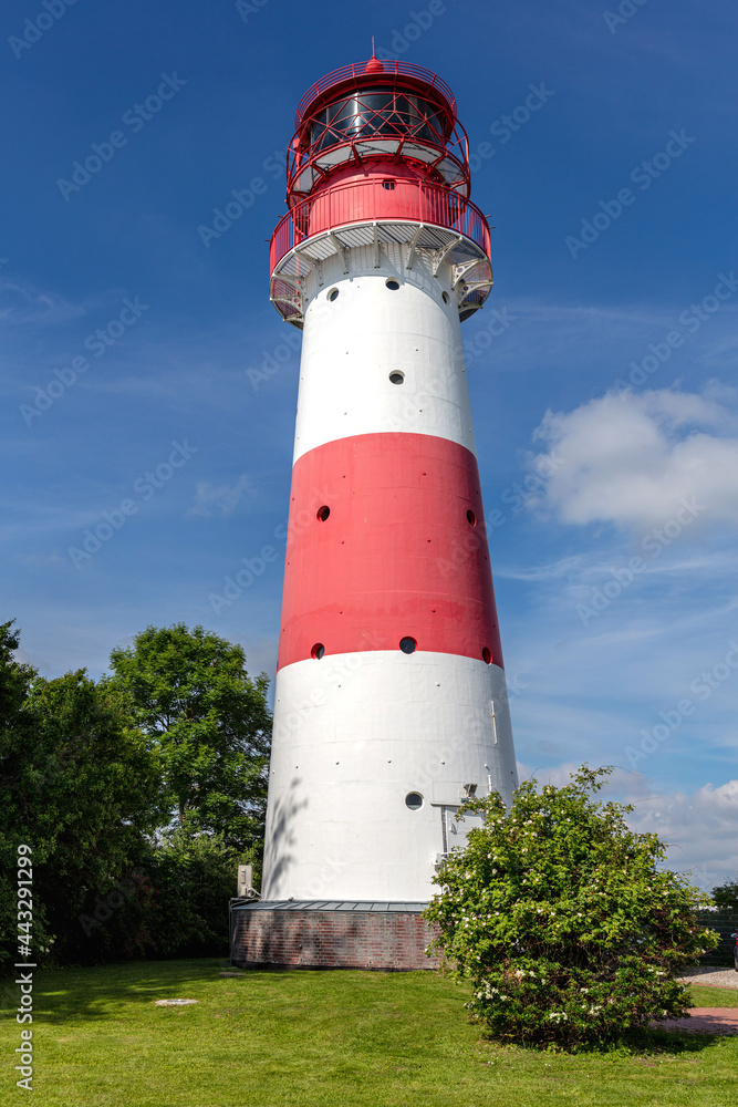 Falshöft lighthouse at the Baltic Sea coast in Schleswig-Holstein, Germany