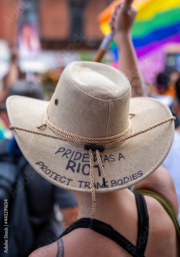 Pride LGBTQ sign/hat