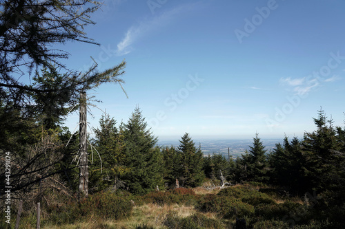 September in the Jizera Mountains, view from the top